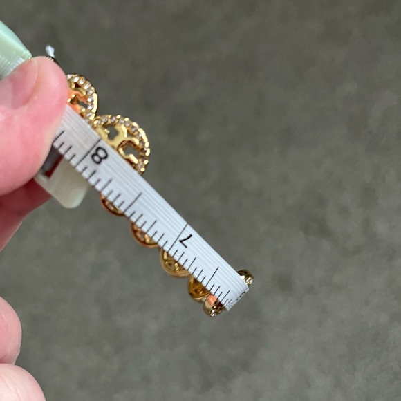 NWT Tory Burch Logo Cuff Bracelet with Tory Burch Dust Bag. - Picture 11 of 12